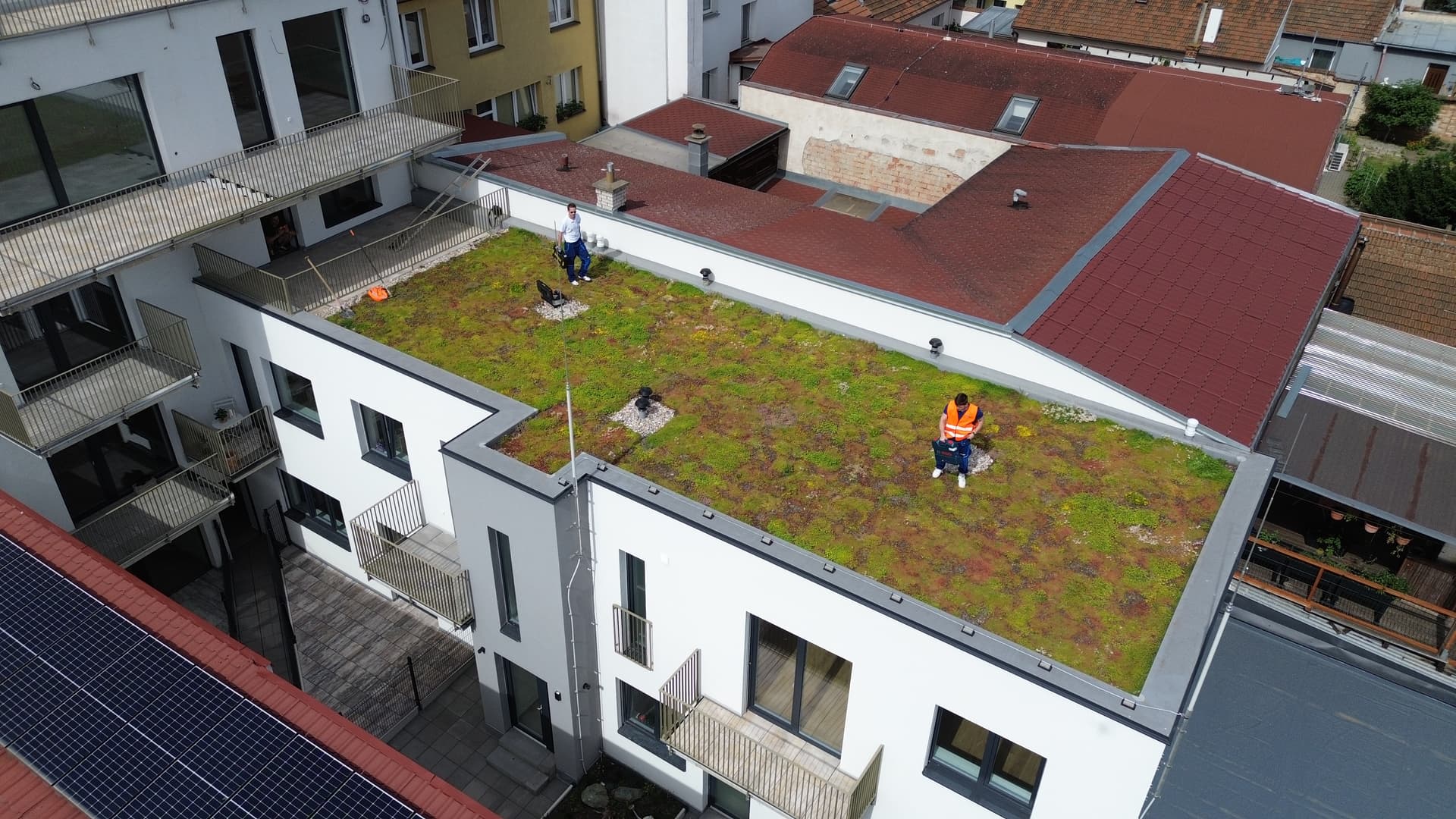 Realizace zelených střech Rožnov Pod Radhoštěm